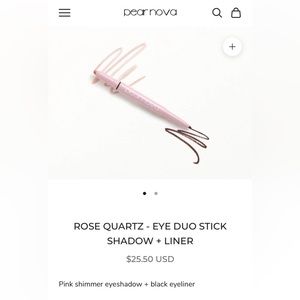 pear nova rose quartz eye duo stick shadow + liner